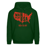 Kentucky - Made in the USA Men's Hoodie - forest green