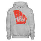 Georgia - Made in Georgia Heavy Blend Adult Hoodie - heather gray