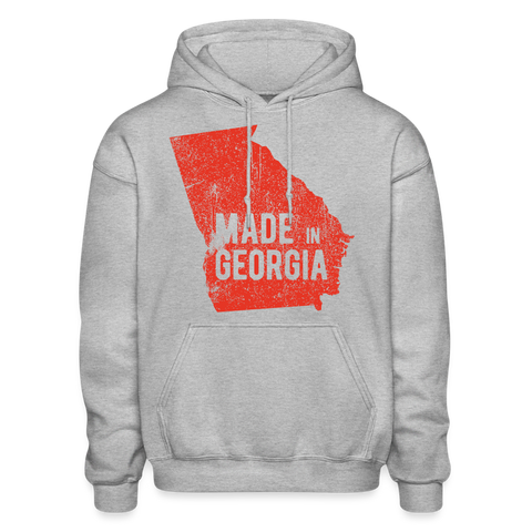 Georgia - Made in Georgia Heavy Blend Adult Hoodie - heather gray