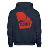 Georgia - Made in Georgia Heavy Blend Adult Hoodie - navy