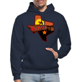 Texas Whimsical State Logo Heavy Blend Adult Hoodie - navy