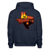 Texas Whimsical State Logo Heavy Blend Adult Hoodie - navy