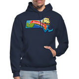 Massachusetts Whimsical Heavy Blend Adult Hoodie - navy