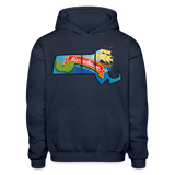 Massachusetts Whimsical Heavy Blend Adult Hoodie - navy
