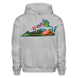 Virginia Whimsical State Logo Heavy Blend Adult Hoodie - heather gray