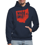 Ohio - Made in Ohio Red Heavy Blend Adult Hoodie - navy
