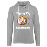 Flying Pig Cincinnati Unisex Lightweight Terry Hoodie - heather gray