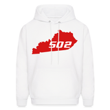 Kentucky Small 502 Men's Hoodie - white