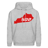 Kentucky Small 502 Men's Hoodie - heather gray