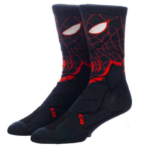 Miles Morales Marvel Spiderman Animigos 360 Character Socks