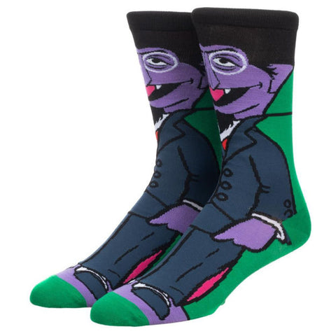 Count Von Count Animigos 360 Socks Sesame Street