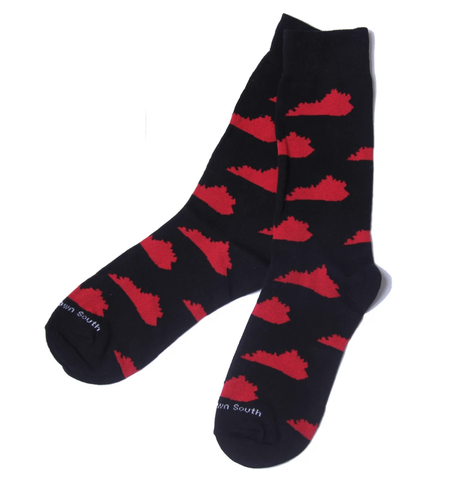 Black and Red KY Socks