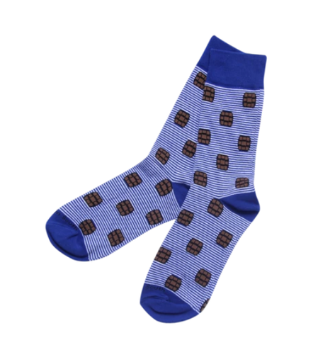 Barrel Down South - Blue Stripe Bourbon Barrel Socks
