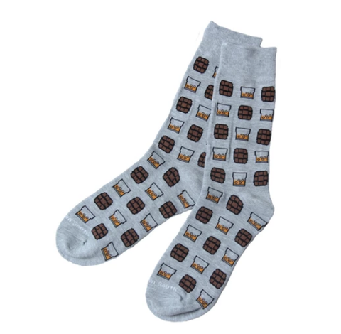 Barrel Down South - Grey On The Rocks Socks