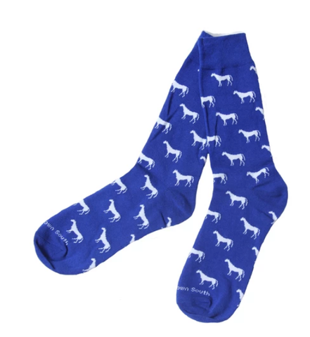 Barrel Down South - Blue Horses Socks - Kentucky Derby