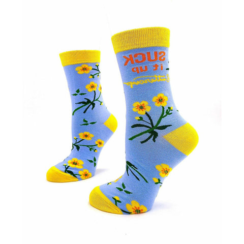 Suck It Up Buttercup Women's Crew Socks