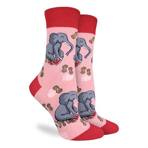 Women's Elephant Putting on Shoes Socks