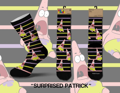 Cool Socks - Surprised Patrick Stripes Socks