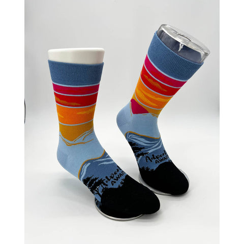 Adventure Awaits Men's Crew Socks