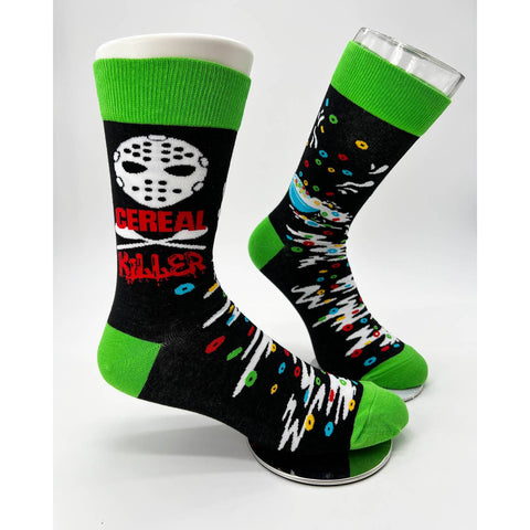 Cereal Killer Men's Novelty Crew Socks