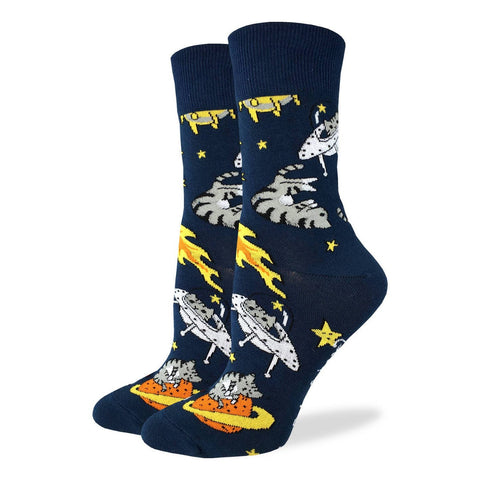 Women's Space Cat Socks