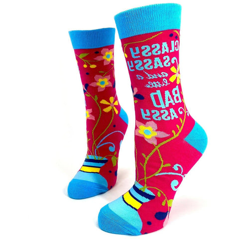 Classy Sassy and a Little Bad Assy Women's Crew Socks