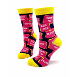 Wake Up Kick Ass Repeat Women's Crew Socks