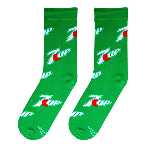 Crazy Socks 7 UP Logos Women Crew