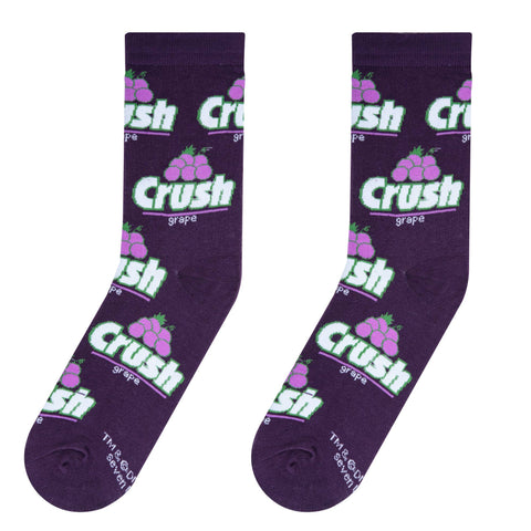 Crazy Socks Grape Crush Soda Women Crew