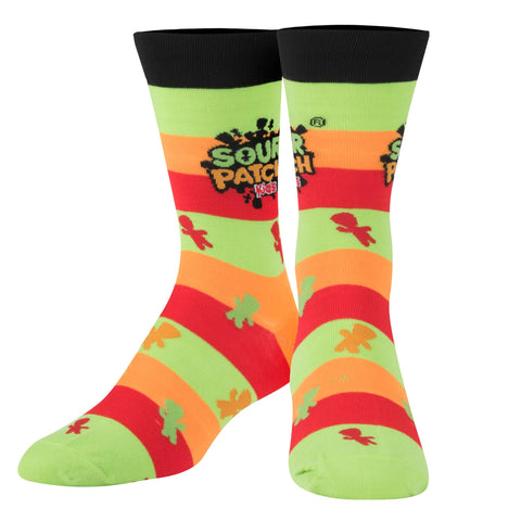 Crazy Socks Men Crew Sour Patch Kids Stripes