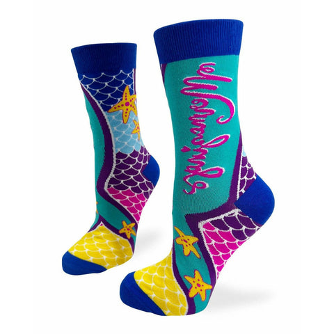 Mermazing Women's Novelty Crew Socks