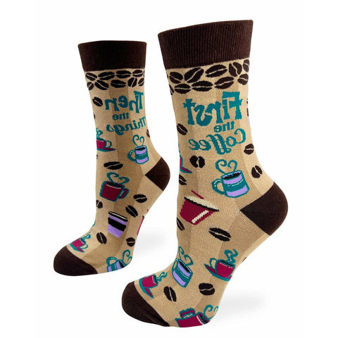 First the Coffee Women's Crew Socks