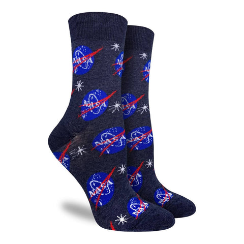 Women's Nasa, Blue Socks