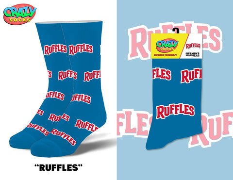 Crazy Socks - Ruffles - Mens Crew Folded - Crazy Socks