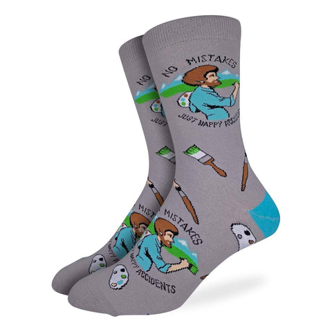 Men's Bob Ross Happy Accident Socks