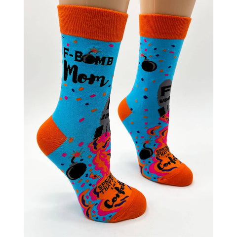 F-Bomb Mom, Sprinkle That Sh*t Like Confetti Ladies' Crew Socks