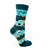 Hangin' on 'till Friday Ladies' Crew Socks Featuring Cute Cats