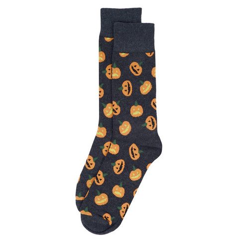 Men's Halloween Pumpkin Socks