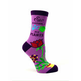 So Excited, I Wet my Plants Women's Crew Socks