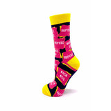 Wake Up Kick Ass Repeat Women's Crew Socks