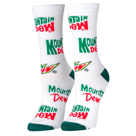 Crazy Socks - Mountain Dew - Womens Crew Folded