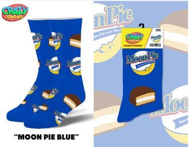 Moon Pie Royal Blue - Mens Crew Folded