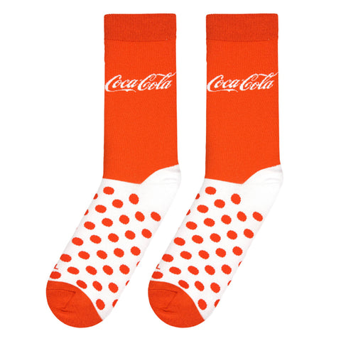 Cool Socks - Coca Cola Spots - Mens Crew Folded