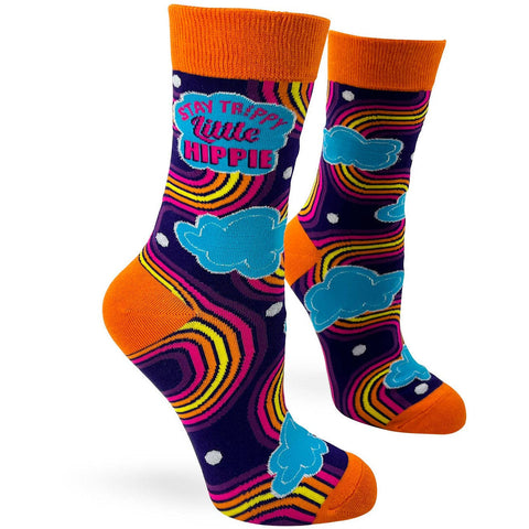 Stay-Trippy Little Hippie Women's Novelty Crew Socks