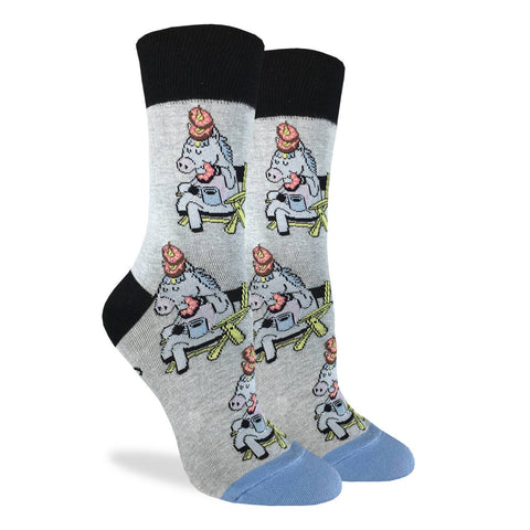 Good Luck Sock - Women's Donut Eating Unicorn Socks